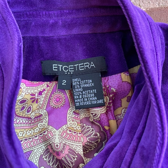 Purple button down blazer - Picture 4 of 11